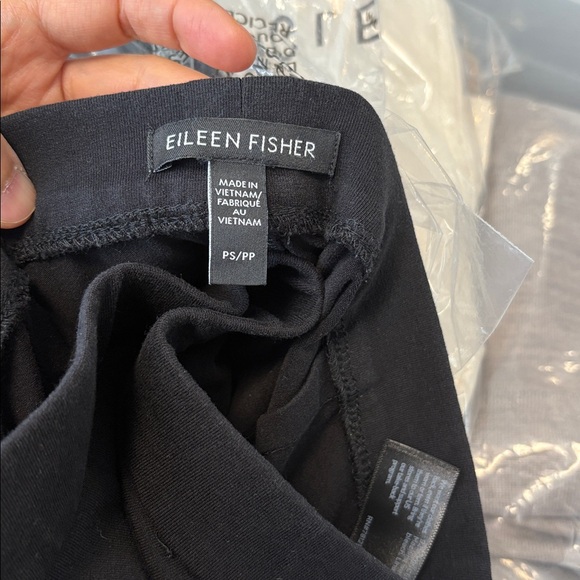 Eileen Fisher black Tencel lounge pants w pockets sz sp pp preloved - Picture 3 of 4